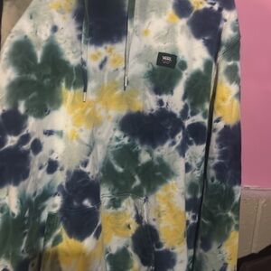 Vans Blue Green Yellow Tie-Dye Men's Sweater